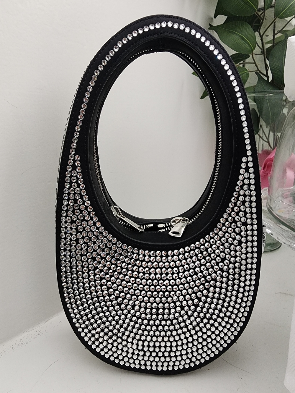 Coperni Swipe Mini embellished shoulder bag